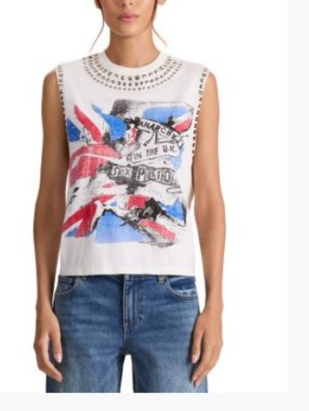Alice & olivia Mocah Embellished musle tank